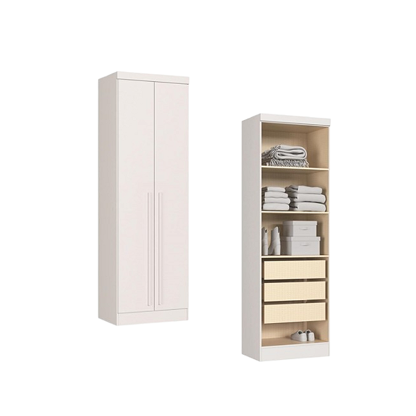 Módulo 02 Portas Infinity - 3920A1 - Branco - Móveis Castro