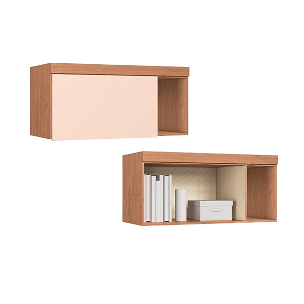 Módulo Aéreo 01 Porta Infinity - 3944A - Cedro/Blush - Móveis Castro
