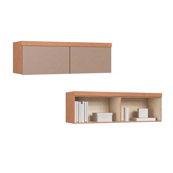 Módulo Aéreo 02 Portas Infinity - 3945A - Cedro/Duna - Móveis Castro