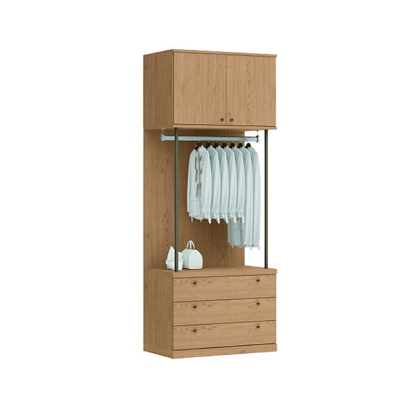 Conjunto Módulo Portas e Gavetas - 6313M - Angelin - Linha Smart Tube - Móveis Castro