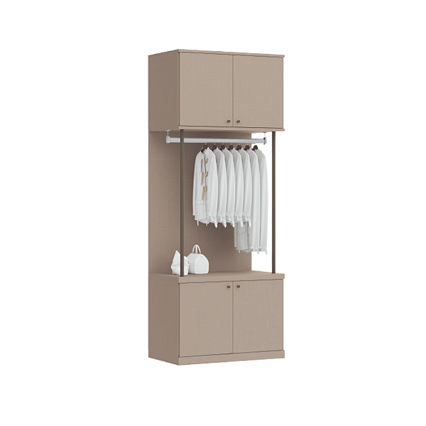 Conjunto Módulo Portas e Cabideiro - 6315M - Duna - Linha Smart Tube - Móveis  Castro