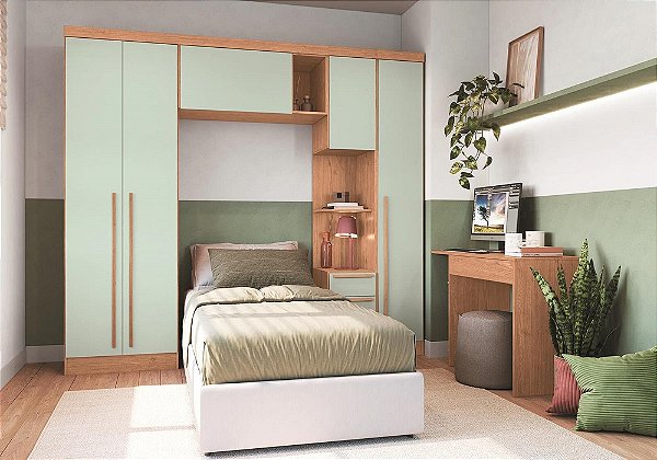 Dormitório Modulado 05 pçs - Linha Infinity - Moveis Castro