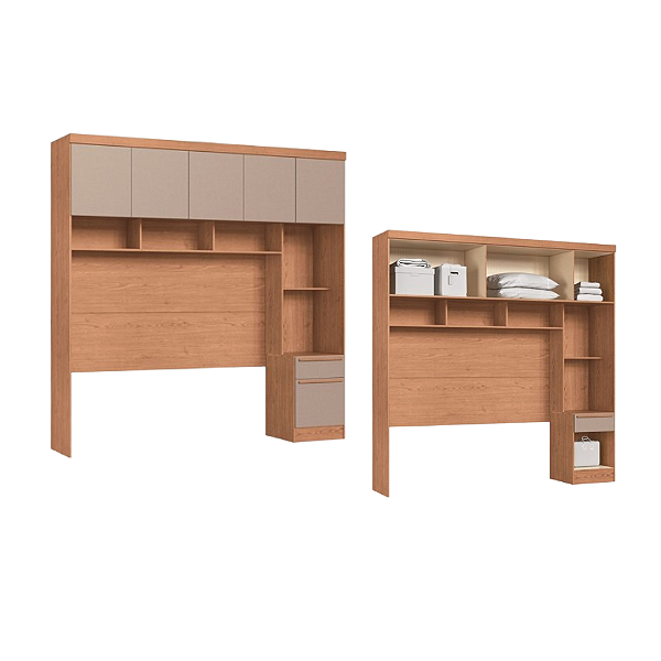 Módulo Ponte Casal Infinity - 3900A - Cedro/Duna - Móveis Castro