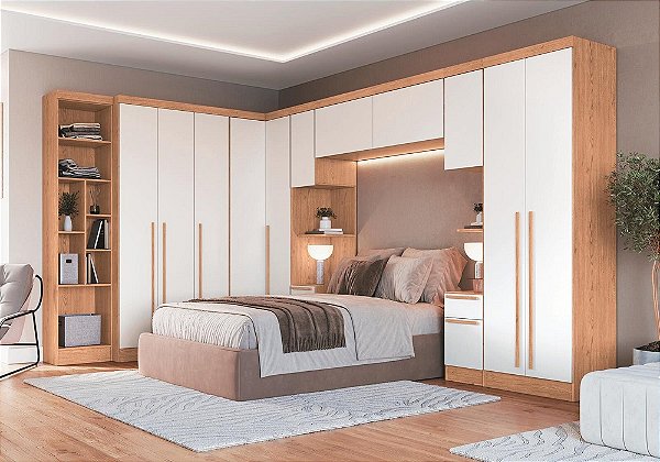 Dormitório Modulado 07 pçs - Linha Infinity - Moveis Castro