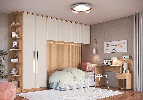 Dormitório Modulado 05 pçs - Linha Elegnce - Moveis Castro