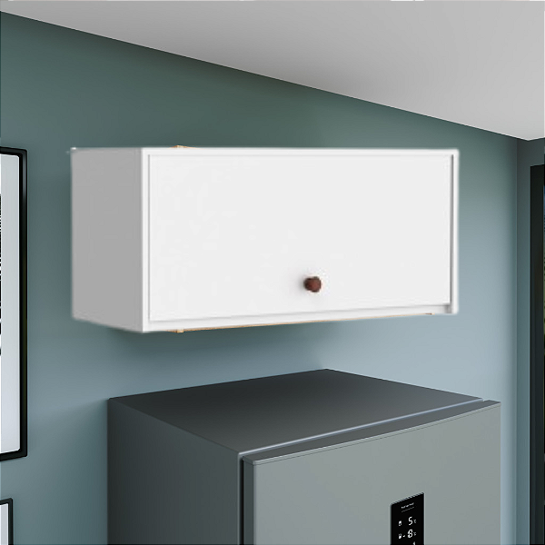 Aéreo 01 Porta Basculante - MB 1028 - Branco - Movelbento