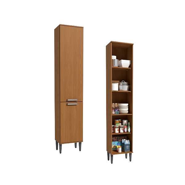 Paneleiro 02 Portas - Ref. T724 - Canela - Linha Linna - Kappesberg