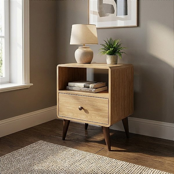 Mesinha Cabeceira - MB 1124 - Mel - Movelbento