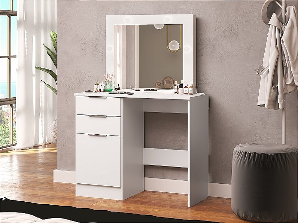 Penteadeira Linha Tradicional - MB 1100 - Branco - Movelbento