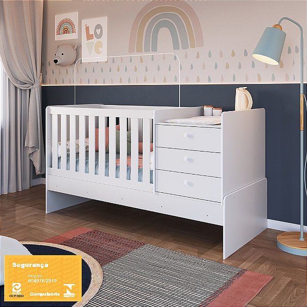 Berço Cama Multifuncional - Branco - Completa Móveis