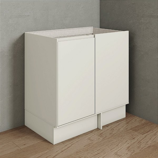 Balcão Canto Reto - Ref. C663-133 - Areia - Linha Fineze - Móveis Henn