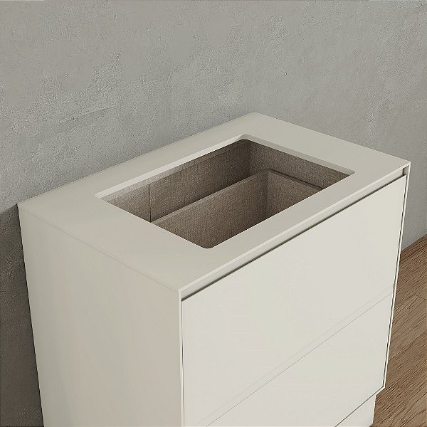 Tampo p/ Balcão de Cooktop 80cm - Ref. C924-133 - Areia - Móveis Henn