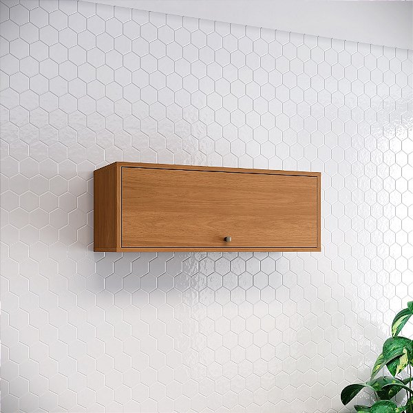 Aéreo 01 Porta Basculante 80cm - Ref. C584-214 - Cinamomo - Linha Venaly - Móveis Henn