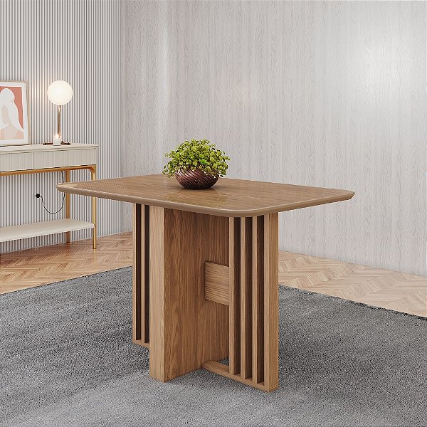 Mesa Retangular Dinah 120cm - Ref. SC152-128 - Nature - Móveis Henn