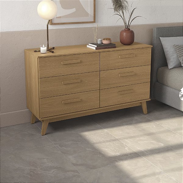 Cômoda 06 Gavetas - Ref. T268 - Canela - Kappesberg
