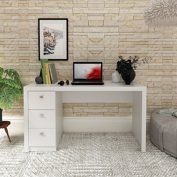 Escrivaninha c/ Gavetas - ME4102 - Branco - Tecno Mobili