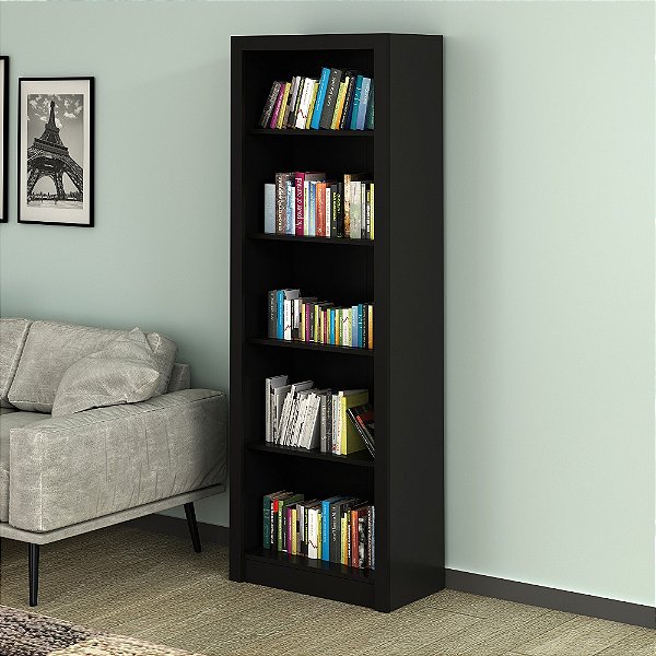 Estante Multiuso Livreiro - ME4104 - Preto - Tecno Mobili