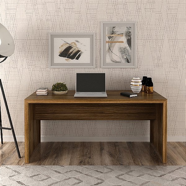 Mesa Escrivaninha - ME4109 - Nogal - Tecno Mobili