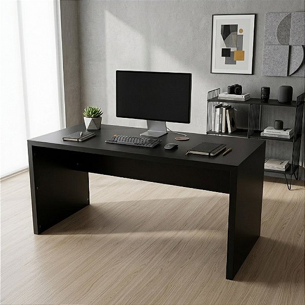Mesa Escrivaninha - ME4109 - Preto - Tecno Mobili