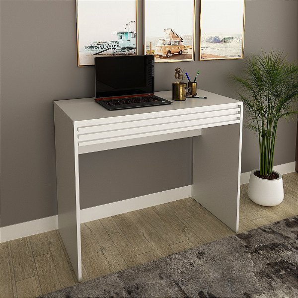 Mesa Escrivaninha - ME4173 - Branco - Tecno Mobili