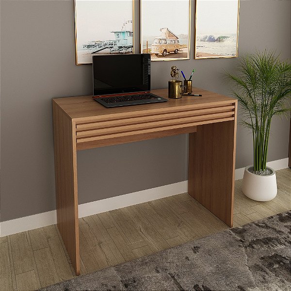 Mesa Escrivaninha - ME4173 - Amendoa - Tecno Mobili