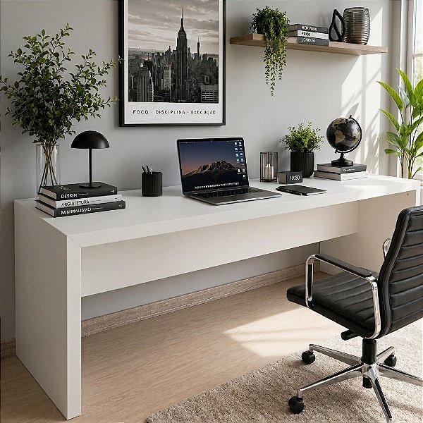 Mesa Escrivaninha - ME4185 - Branco - Tecno Mobili