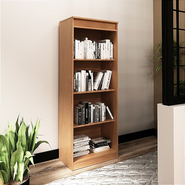 Estante Multiuso Livreiro - ME4150 - Amendoa - Tecno Mobili