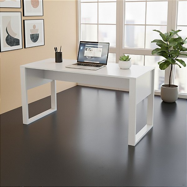 Mesa Escrivaninha - ME4200 - Branco - Tecno Mobili