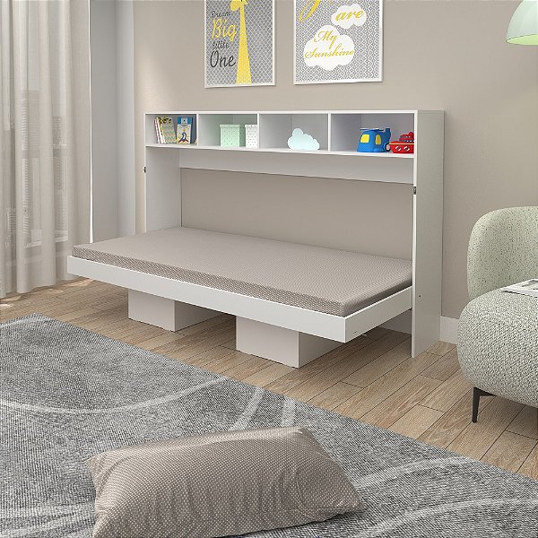Cama Articulada Solteiro - CM8020 - Branco - Tecno Mobili