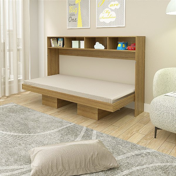 Cama Articulada Solteiro - CM8020 - Amendoa - Tecno Mobili
