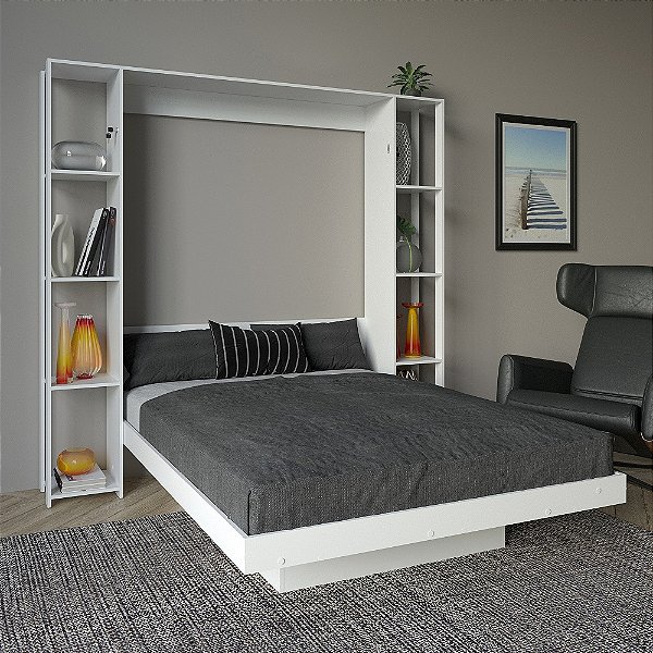 Cama Articulada Casal - CM8040 - Branco - Tecno Mobili