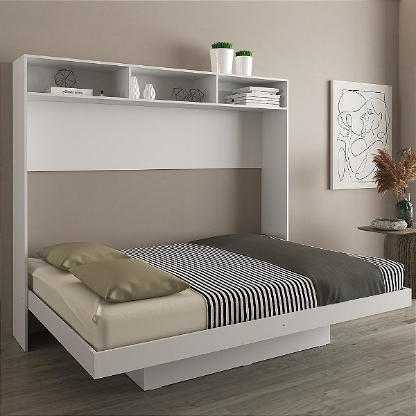 Cama Articulada Casal - CM8043 - Branco - Tecno Mobili