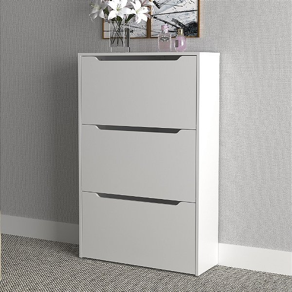 Sapateira 03 Portas - SA3405 - Branco - Tecno Mobili