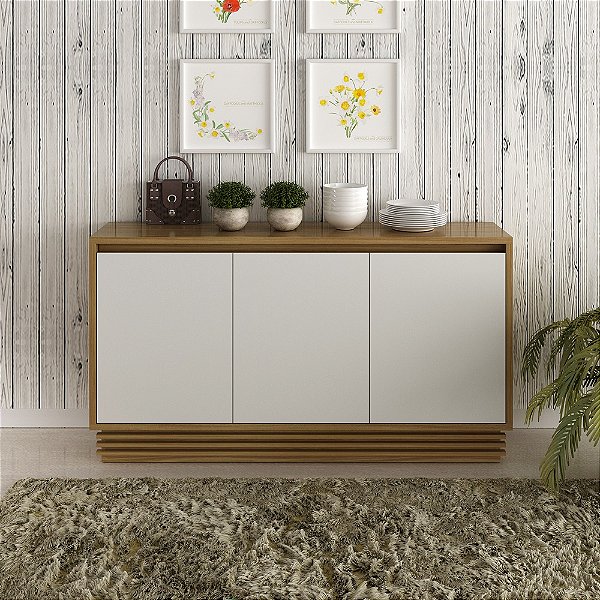 Balcão Buffet - BB2610 - Amendoa/Off White - Tecno Mobili