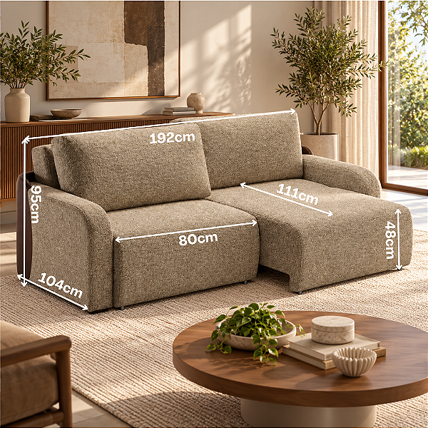 Sofá Retratil Dakota 192cm - Estofados Rincão