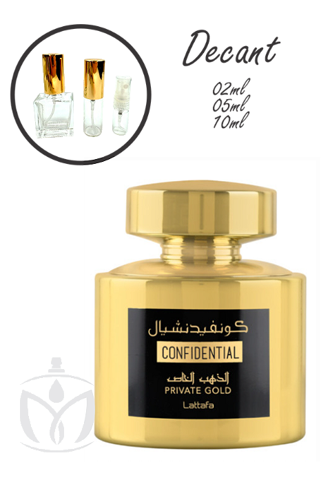 Confidential Private Gold de Lattafa (Decants)