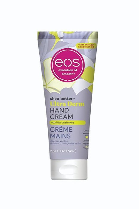 Creme para as mãos EOS Shea Better - Loção hidratante para as mãos com baunilha e cashmere | Hidratação instantânea + proteção duradoura | 75 ml