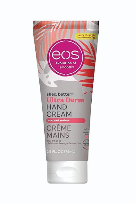 Creme para as mãos EOS Shea Better - Loção hidratante para as mãos com coco e cuidado com a pele | Hidratação instantânea + proteção duradoura | 75 ml