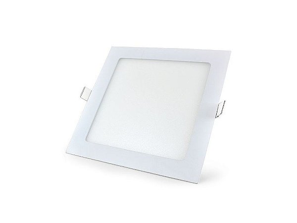 LUMINÁRIA EMBUTIR  LED SLIM QUADRADA 18W 6500K  - ECONOMAX