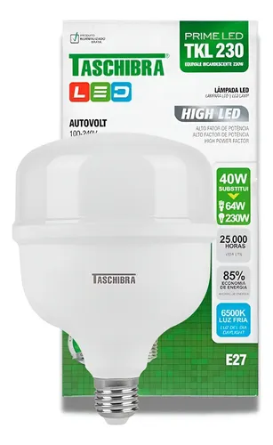 Lâmpada Led TKL 225 40W 6.500K - Taschibra