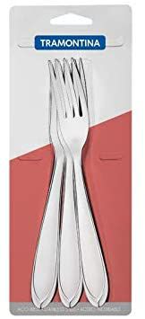 Jogo de Garfo de Mesa de Aço Inox com 03 Peças Laguna - Tramontina