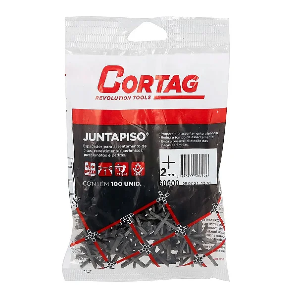 Espaçador para Piso 02mm 60500 - Cortag