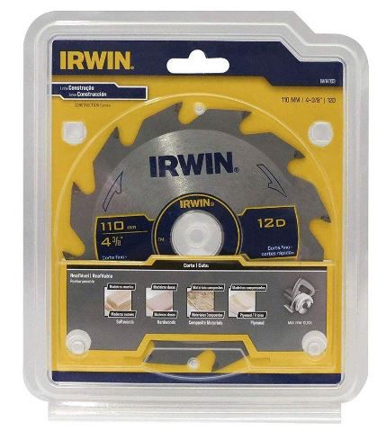 Serra Circular 110MM 12 D.Videa 20MM IW14103 - Irwin