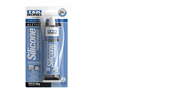 Adesivo de Silicone Acético 50G Transparente - Tekbond