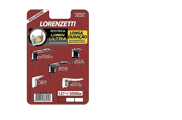 Resistência Para Chuveiro Lorenzetti 3065 Acqua Ultra 127v 5500w