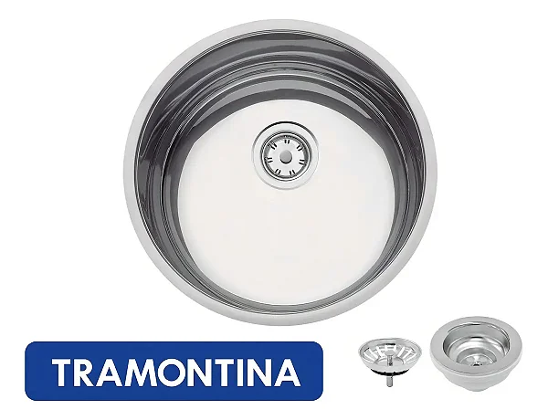 Cuba de Embutir de Inox Redonda 38 x 14 STD 94075507 - Tramontina