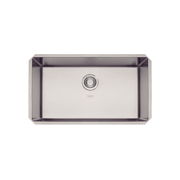Cuba de embutir Tramontina Design Collection Quadrum Undermount em Aço Inox com Acabamento Acetinado 70 U 70x40 cm