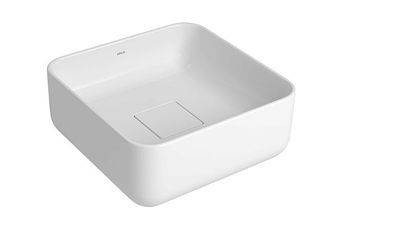 Cuba Quadrada de Apoio 30 cm Branco Slim Deca