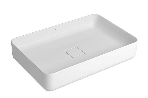 Cuba Retangular de Apoio 60cm Branco Slim - Deca