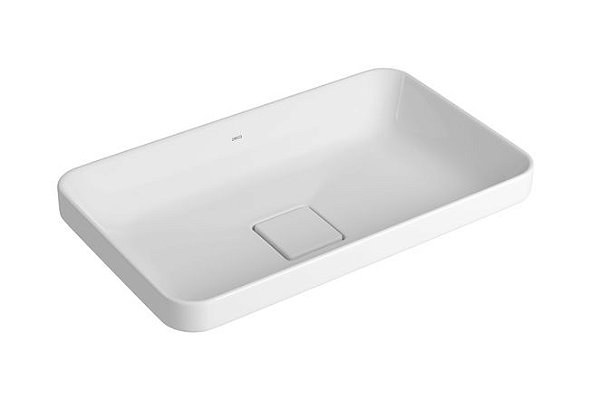 Cuba Retangular de Sobrepor 50cm Branco Slim - Deca